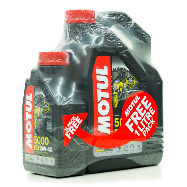 MOTUL Motul 5000 10W40 4T Promo Pack 4 x 4 Litres + 1 Litre